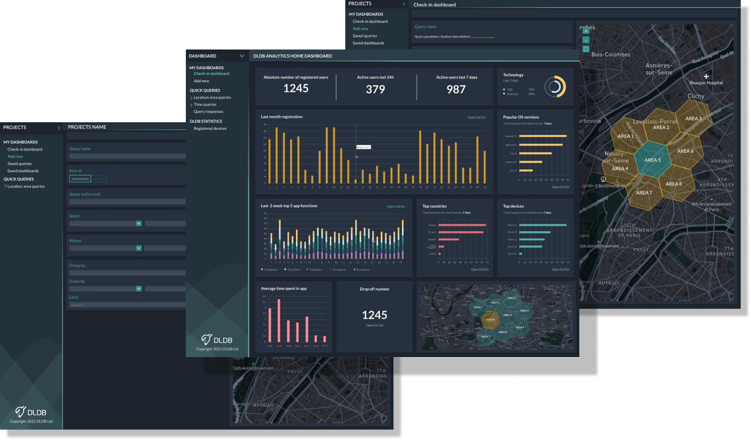 DLDB - Location and behavioural mobile app analytics